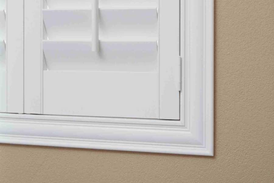 Close up of a Polywood shutter Z frame